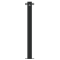 Ornamental bollard | Series 4074B | � 76 mm | stationary, to be fixed by plugswith base plate 100 x 150 mm | without lock | with 2 eyelets